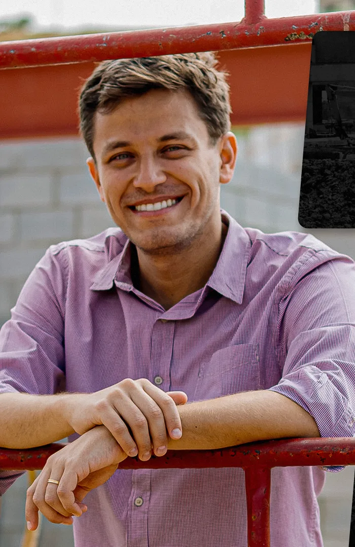 Engenheiro Matheus na obra